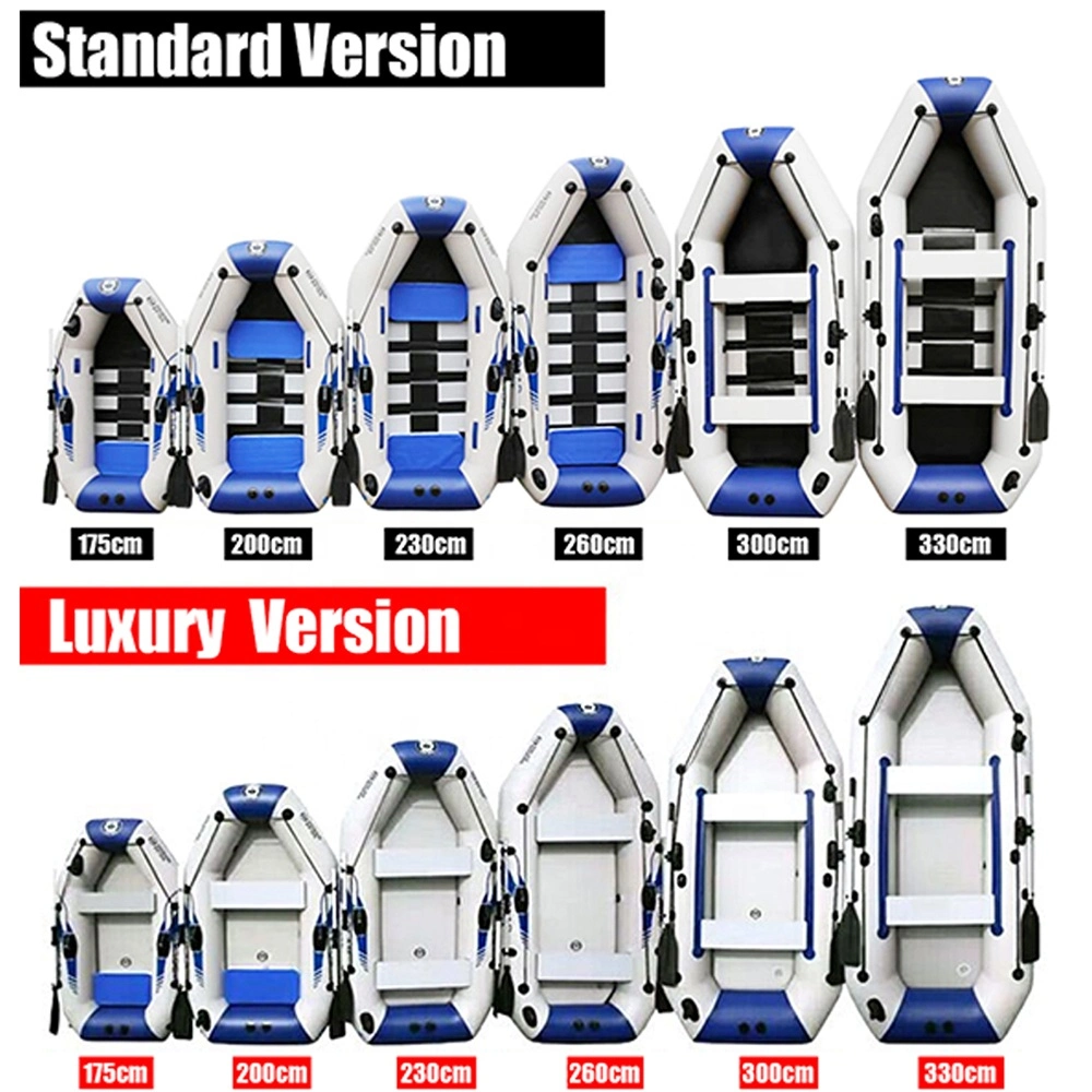 300*136cm de la parte inferior de la tablilla inflable barco de pesca para 4-5 personas en el deporte acuático balsa Motor fuera de borda venta envío personalizado de apoyo