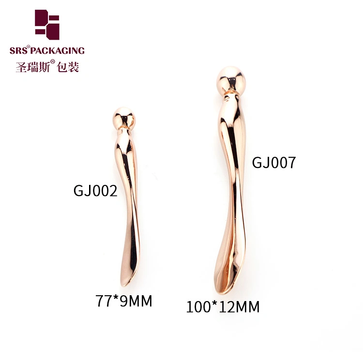 Cosmetic Packaging colorful gold silver rose Facial Metal Spoon