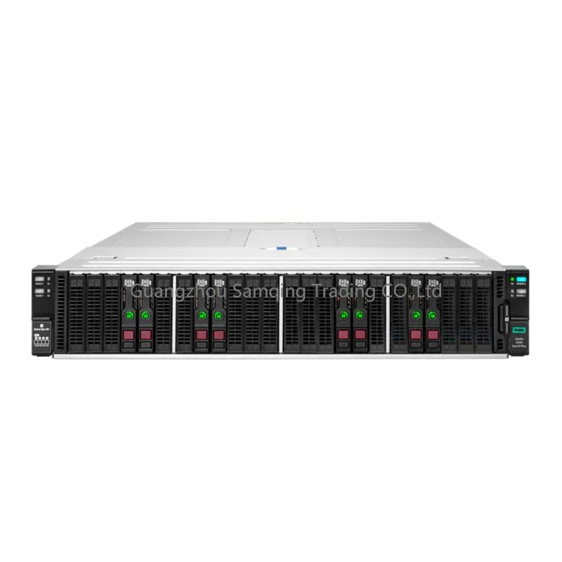 خادم HPE Apollo 2000 Gen10 Plus 2U المُركب على حامل AMD Epyc 7402 4 عقدة حتى 8 وحدة معالجة مركزية