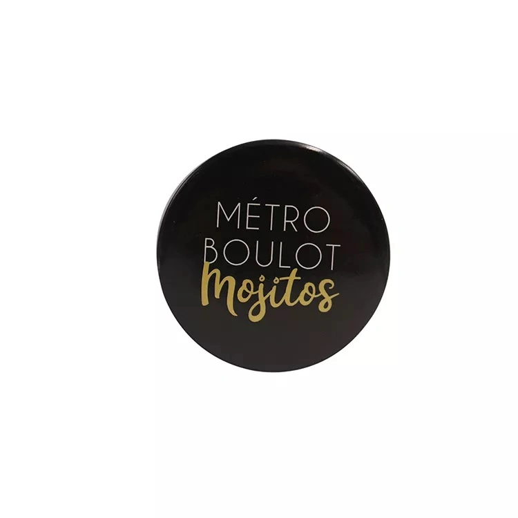 Promotion Custom Metal Tin Paper Pin Button Badge with Company Logo Tinplate