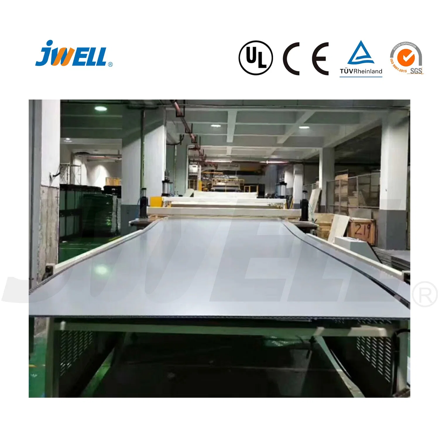 Jwell PP Honeycomb Board / Folha / placa / Painel / Bandeja / filme produção de plástico máquina de fabricação de extrusão para Fabrico de diferentes tipos de caixas de embalagem de alta resistência