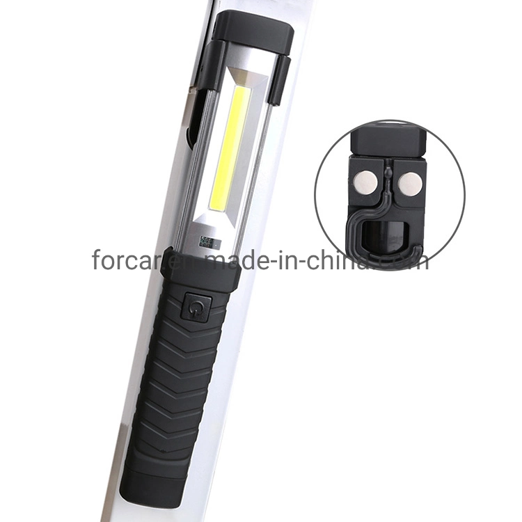 Wholesale/Supplier USB Rechargeable Torch Light 360 Degree Rotation LED Torch Lamp COB Emergency Inspection Light for Repairing Working Portable LED Work Light