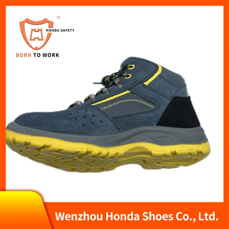 High Cut Leather Upper Steel Toe for Acid Alkali Resistance Safety Shoes