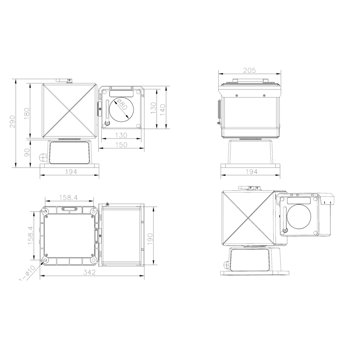 42X 4MP Anti-Fog Onvif étanche IP67 de surveillance de la sécurité et d'engrenage à vis sans fin d'entraînement du ver de réseau IP caméra PTZ