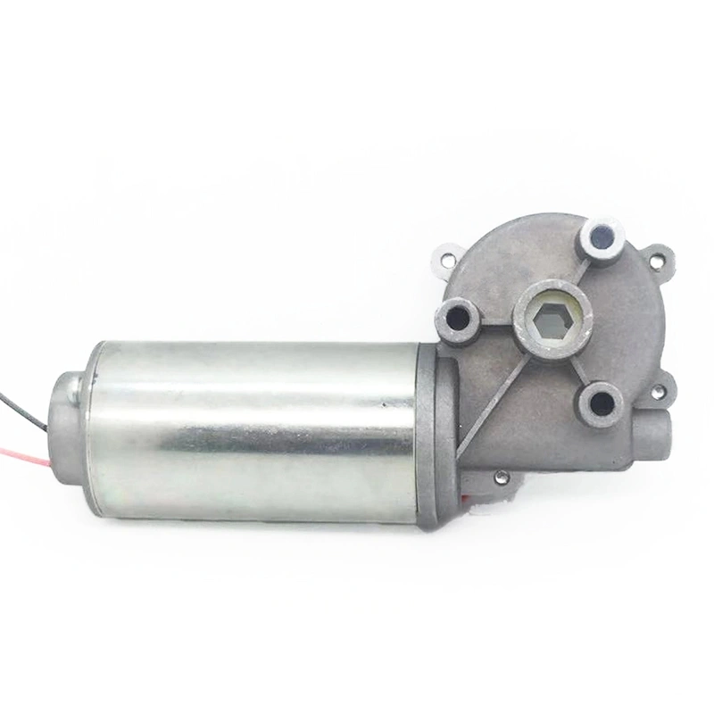 Longbank Low Voltage 24V Diameter 42mm Rated Torque 1.3nm Low Speed DC Worm Gear Motor with Enconder