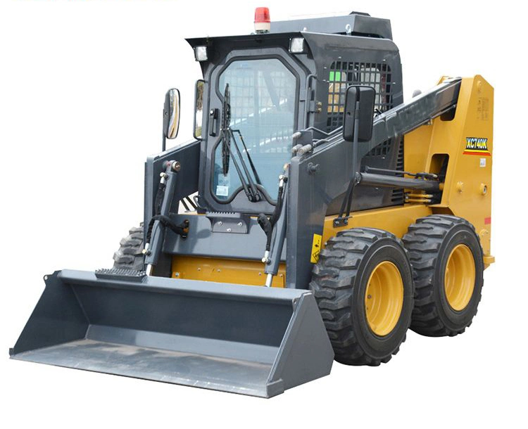 Chinese Mini Skid Steer Loader for Sale Front End Loader Xc740K