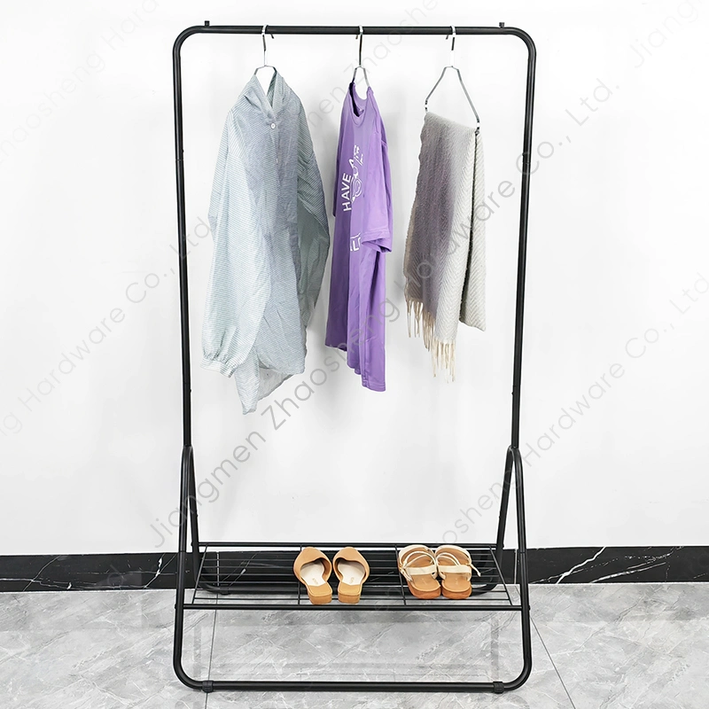 Floor Standing Coat Rack Metal Garment Rail Clothing Display Hanger Stands Clothes Rack