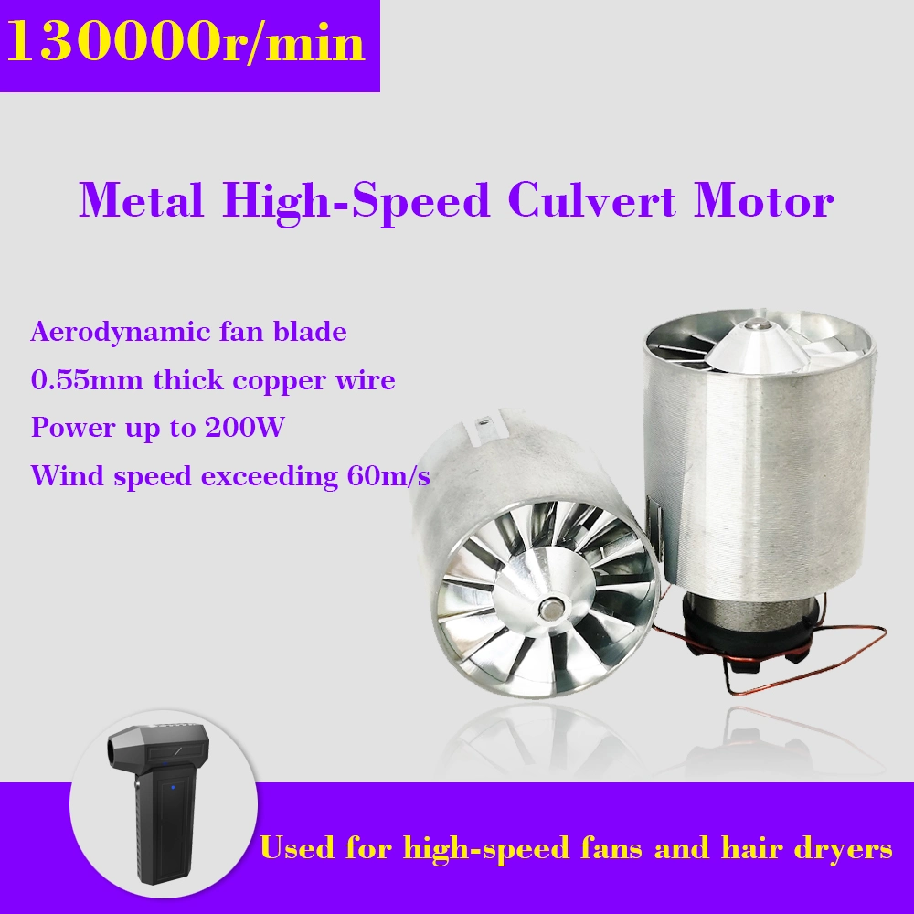 High Speed Brushless Motor Diameter AC 230V DC 12V Motor High 110000 Rpm for Hair Dryer