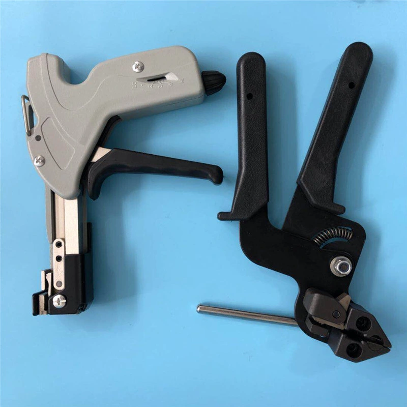 Stainless Steel Cable Tie Gun Tool for Tensioning and Cutting