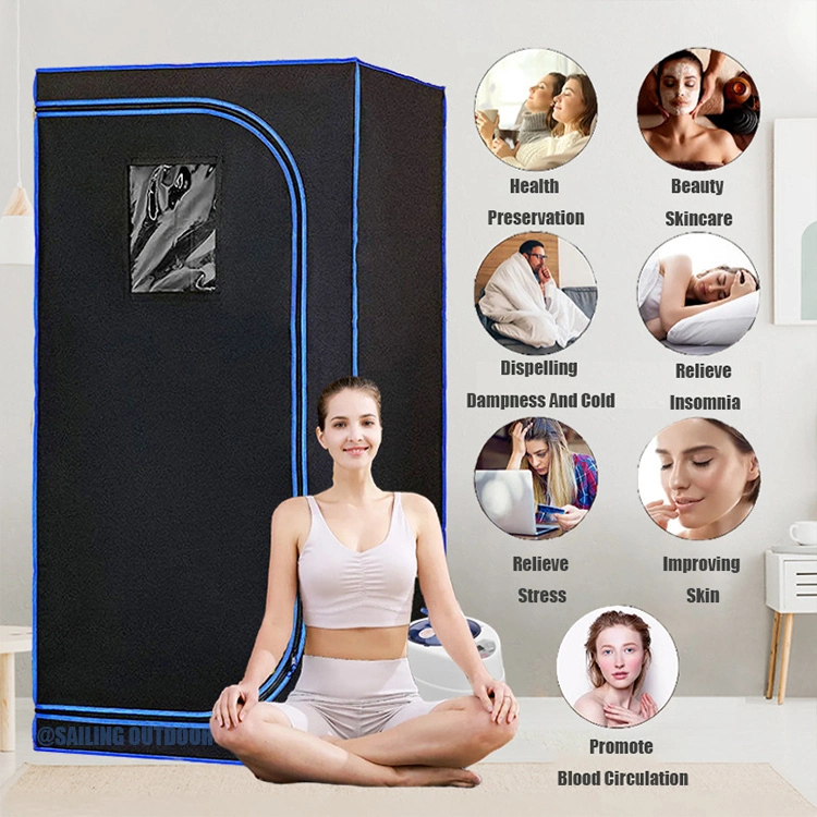 Günstige maßgeschneiderte Infrarot-Sauna Indoor &amp; Outdoor Portable Home SPA Zelt mit Dampfgarer