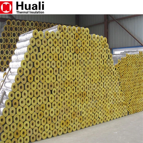 Sound Insulation Glass Wool Thermal Insulation Glasswool Pipe Insulation Glass Wool Pipe Foil Cover