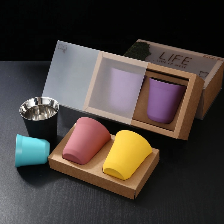 Mini Milk Tea Cup Nespresso Coffee Cup with Custom Gift Box Set