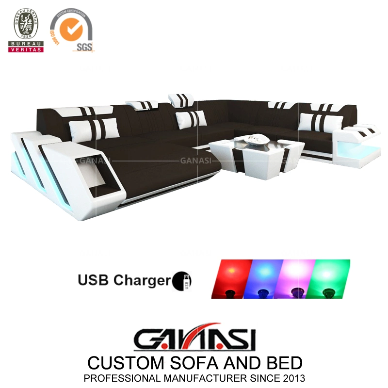 Original Factory Wholesale/Supplier Italian Home Furniture Living Sofa Set with Coffee Table