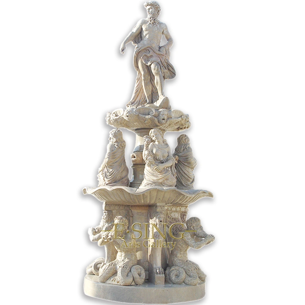 Large Outdoor Marble Water Fountain Horse Statue Fountain