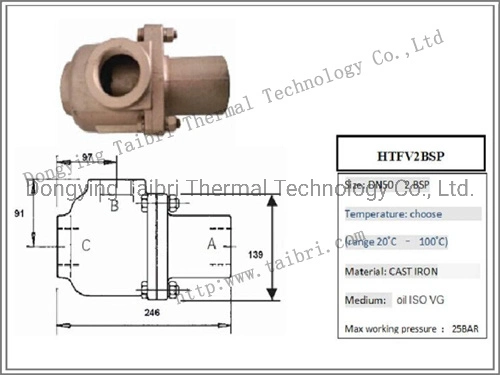 Completamente automática de la válvula de control termostático Htfv2bsp