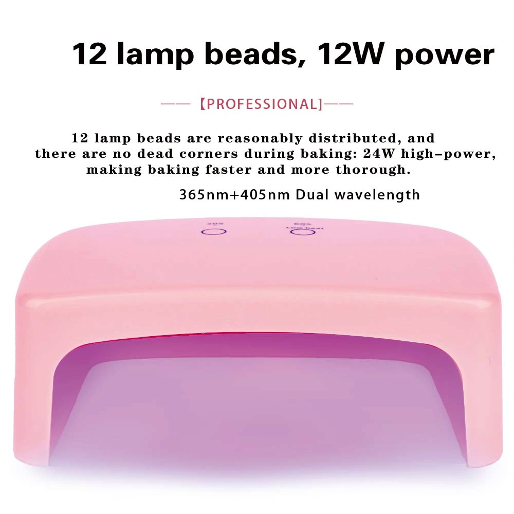 Hot Sale Mini 12w Led Lamp Nail Dryer Mini Nail Uv Lamp