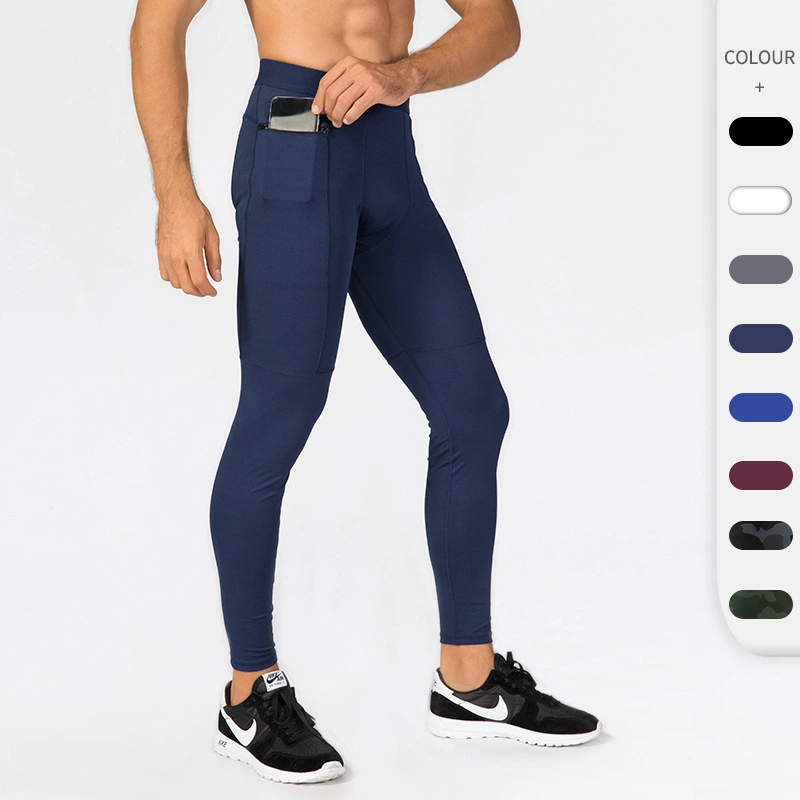 Men's Zippered Pocket Fitness Pants Yoga Apparel