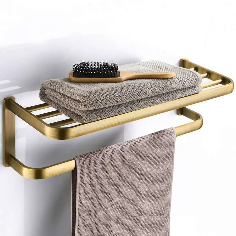 Hardware Accesorios de Baño, Cuarto de baño estante, Material de cobre Antique Toallas