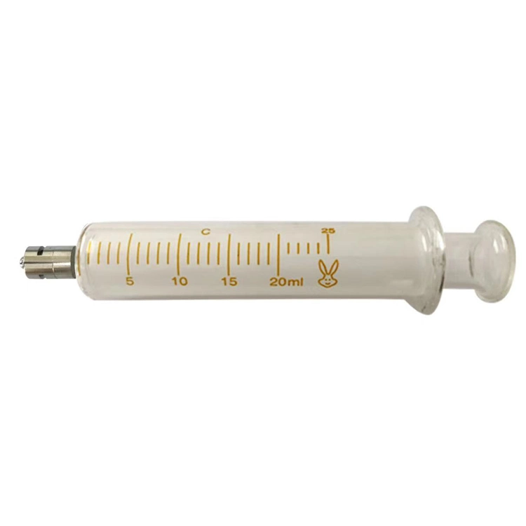 Disposable Stainless Steel Tip Luer Lock Glass Syringe