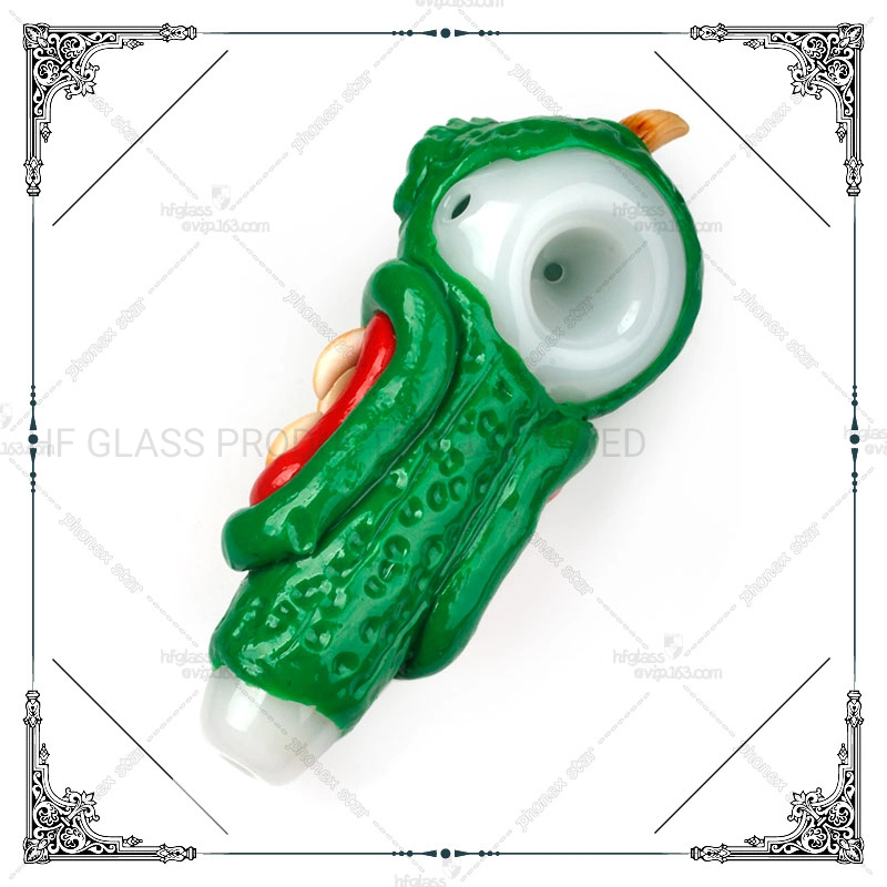 Wholesale/Supplier 3D Hand Painting Monster Glass Smoking Hand Pipe Tobacco Spoon Pipe Smoking Accessories