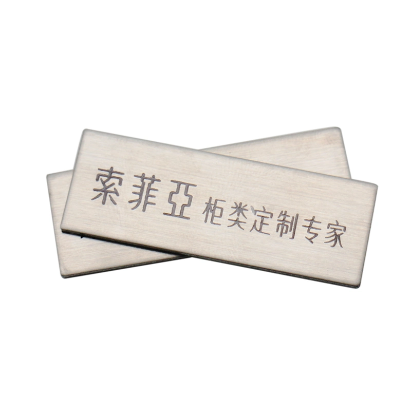 Original Factory Wholesale/Supplier Customized Electroplated Etching Stainless Steel Brass/Bronze/Golden/Nickel/Chrome Packing Labels