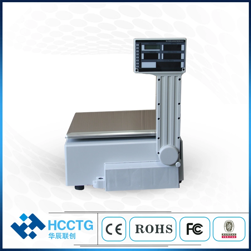 Balance électronique numérique de la plate-forme de comptage de haute qualité 30 kg pour code-barres Impression d'étiquettes (HCC-ACS10)