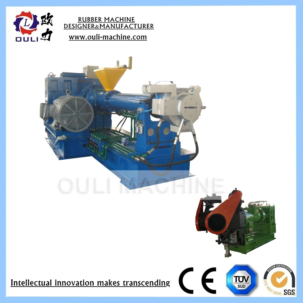 Hot Feed Rubber Extruder for Shaping Extrusion of Rubber Products