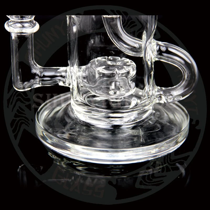 Crystal Honeycomb Jet Perc Clear Items Mothership Klein Recycle Glass Water Pipe Smoking