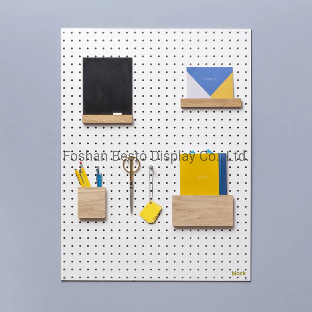 Heavy Duty Garage MDF Pegboard Made of Medium Fiberboard for Garage Wall, Retail Wall Decoration