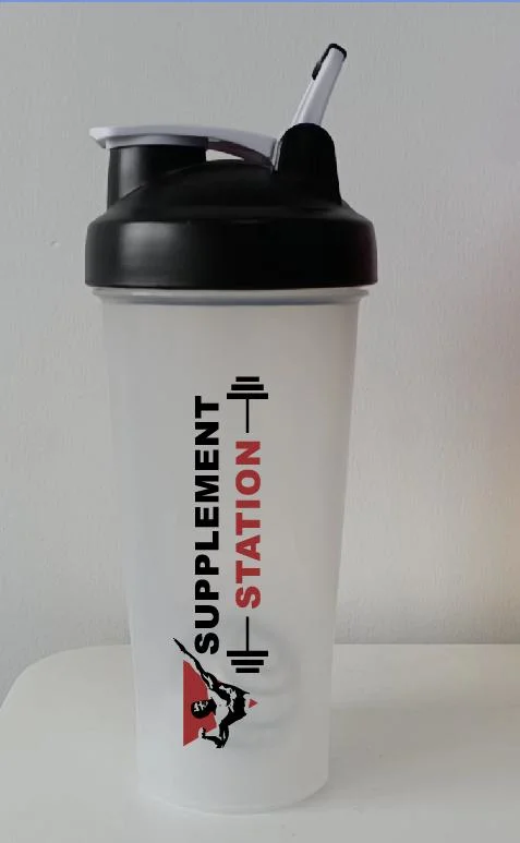 Alimentación Grado Fitness Shaker botella plástico Deporte Copa personalizada al por mayor Botella de agitador