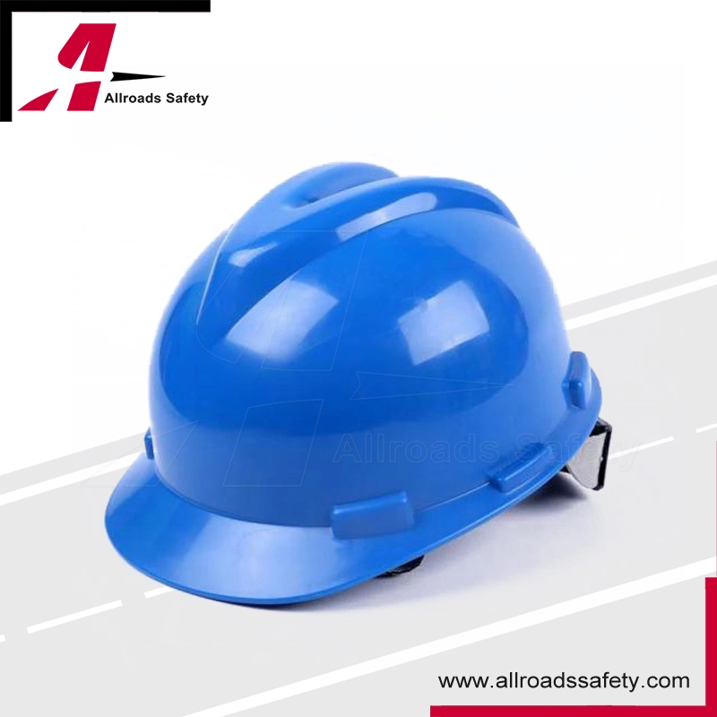 HDPE Buckle Plastic Lining Labor Protection Hard Hats Construction Site Safety Helmet