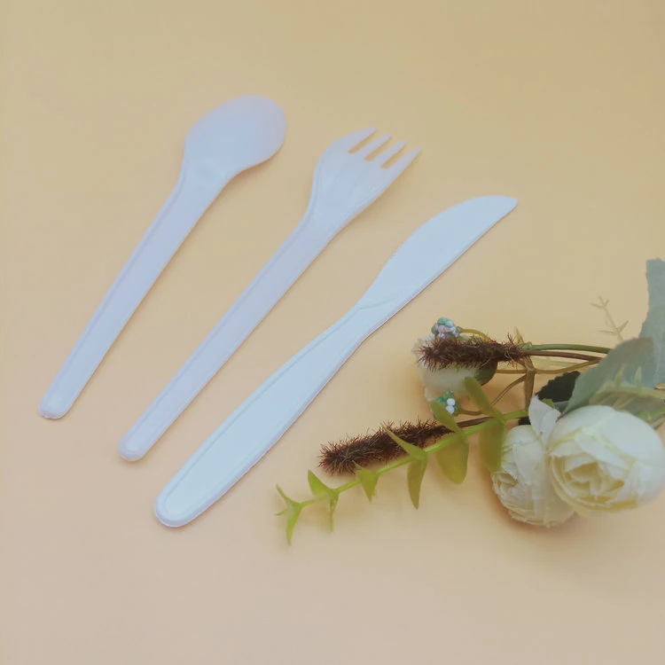 100% biodegradable Fancy PLA cuchara y cuchillos