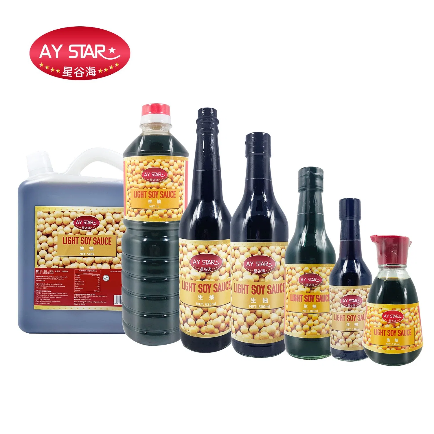 Raw Processing Type Gluten Free Light Soy Sauce Liquid Condiment