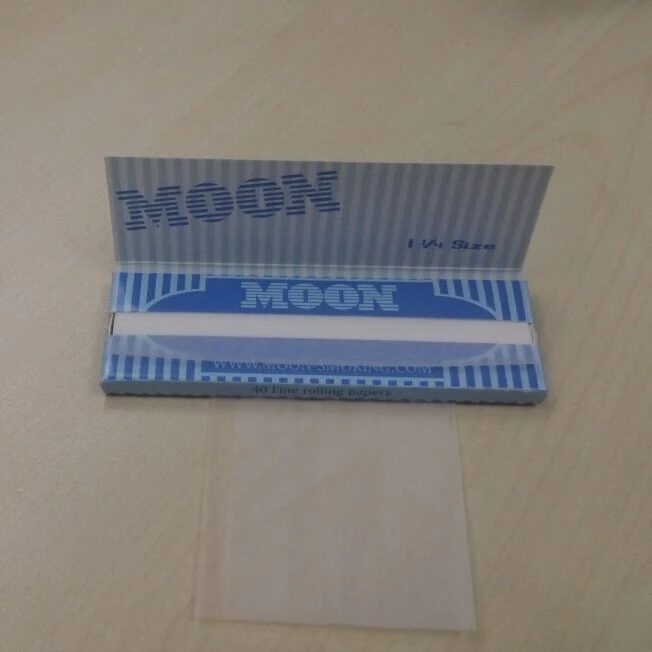 Moon Blue Ultra Thin 1.25 Rolling Paper Cigarette