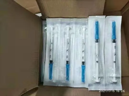 Disposable Self-Destruct Sterile Vaccine Syringe Medical