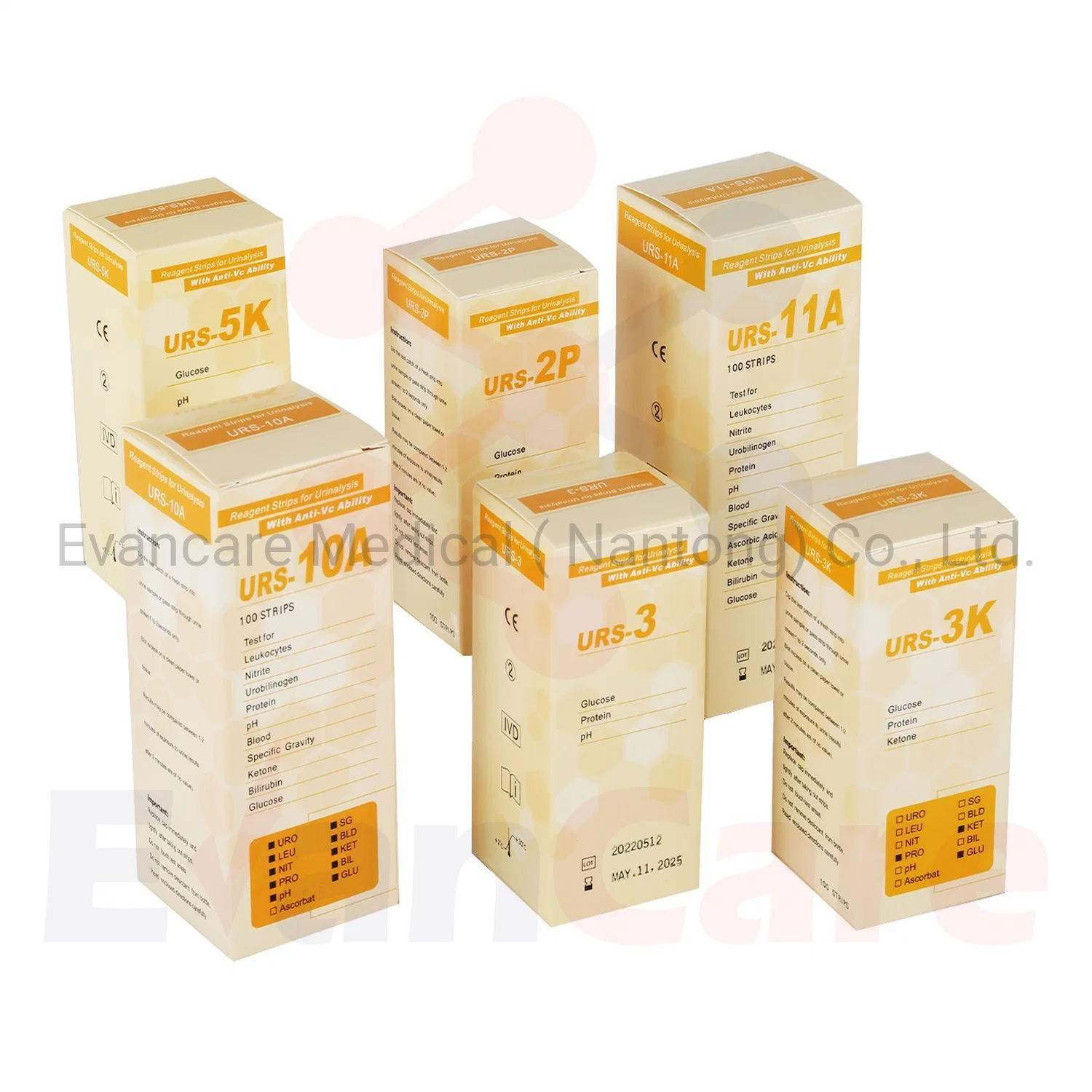 Evancare Urine Analysis Machine Uric 3K Urine Test Strips Urine Dipstick Test Strips