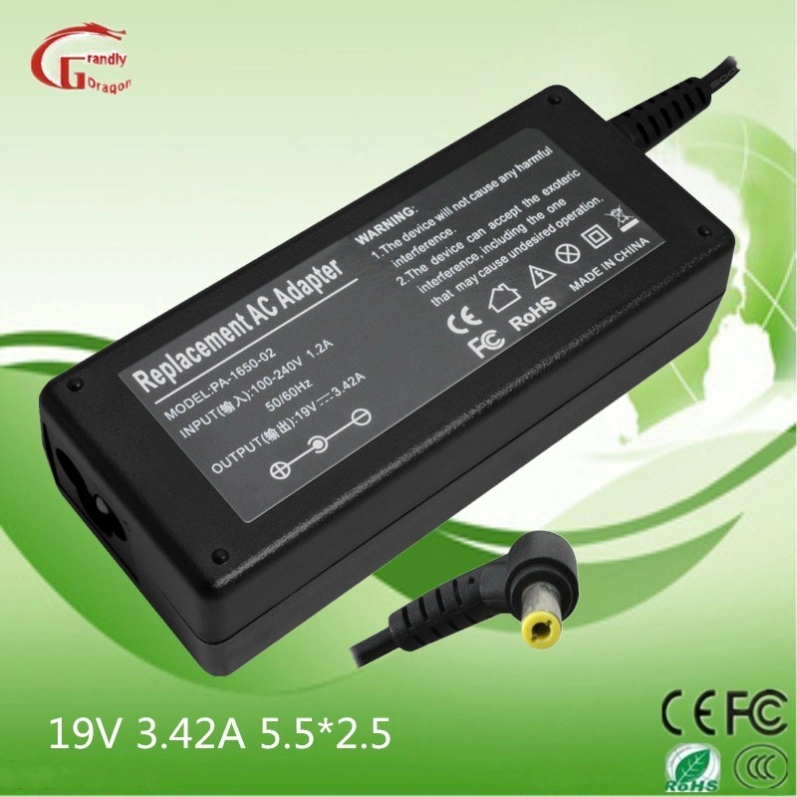 Acer et Asus/HP/dell/Delta/Liteon 19V 3.42une alimentation 65W CA Adaptateur chargeur pour ordinateur portable d'alimentation CC