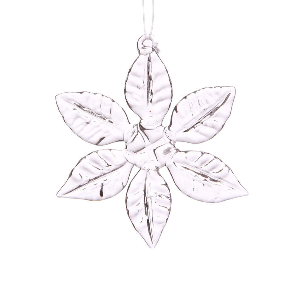 Christmas Glass Snowflake Decoration Pendant