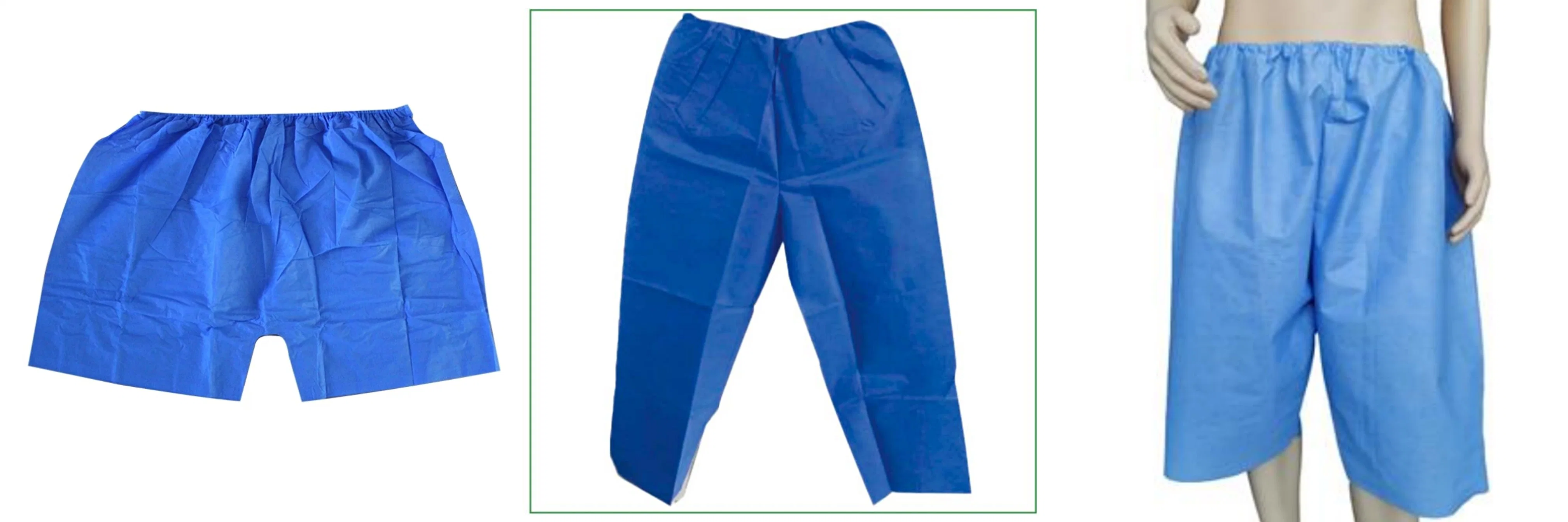 Fábrica de pantalones de sauna automático pantalones cortos no tejidos Breeches Fabricación de máquina Línea de producción de máquina corta desechable