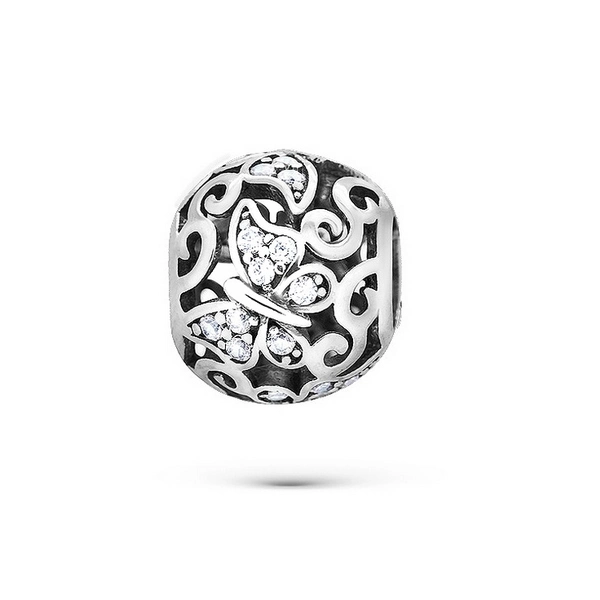 925 Sterling Silver Beads CZ Jewelry for European Bracelets