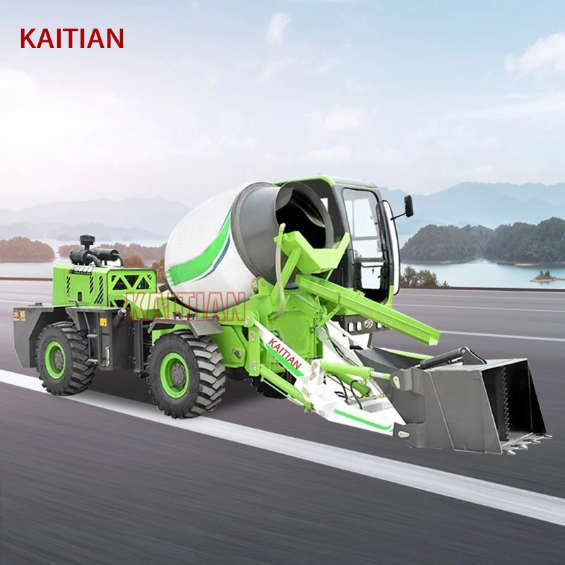 1.5 M&sup3; Small Automatic Self Loading Mixer Truck Concrete Mixer Truck with Self Loader