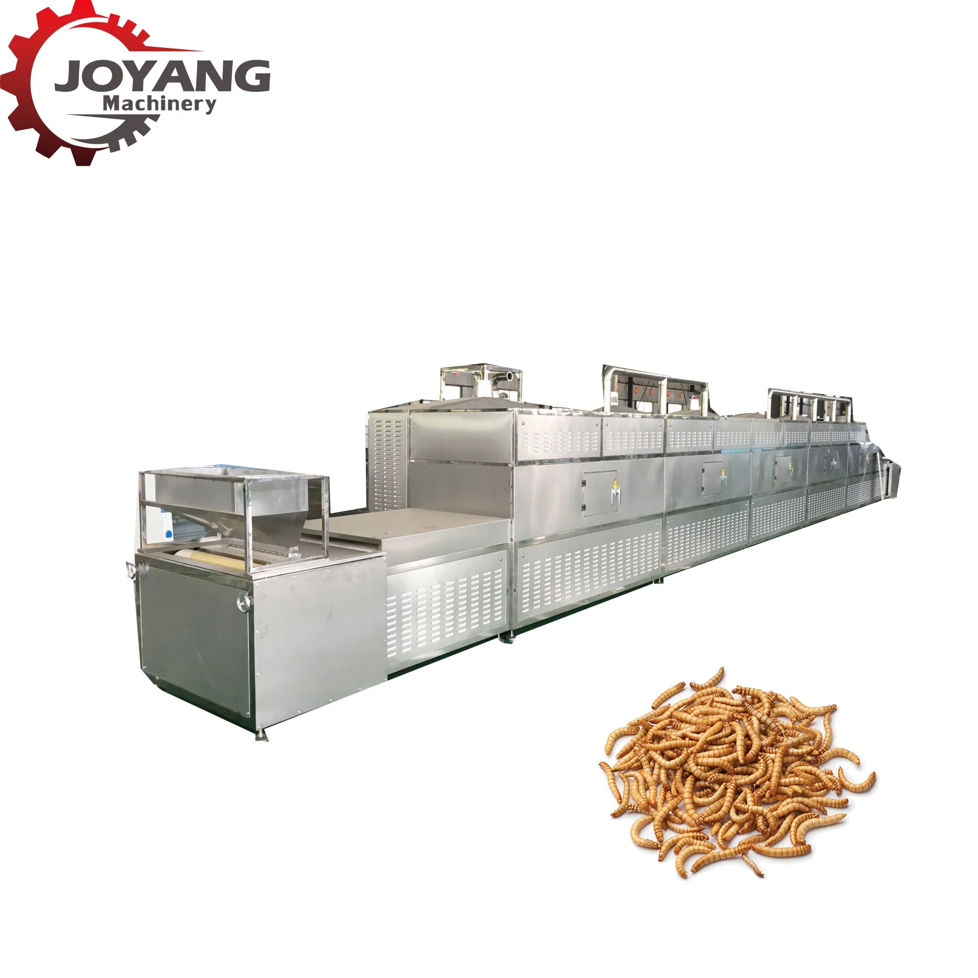 Tunnel Microwave Insect Cricket Grasshopper Tenebrio Silkworm Bsfl Dryer Drying Equipment