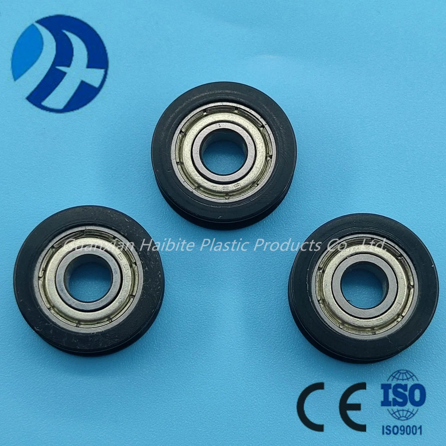 Durable Customized Nylon Size 6*19.7*6.2*17mm Plastic Pulley Wheel