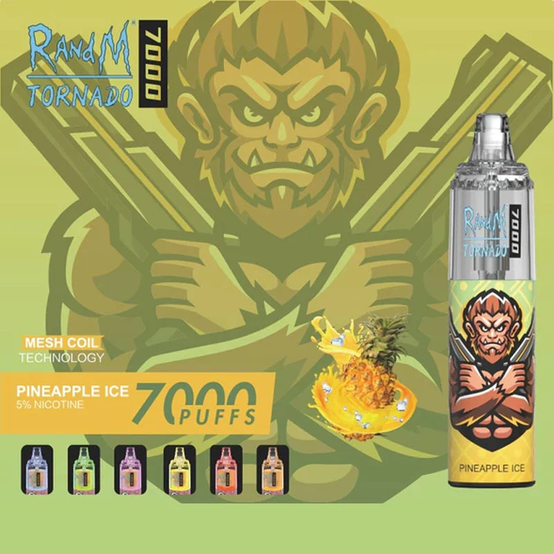 Randm Tornado 2022 Últimos modelos de caliente Cigarrillo Electrónico Desechable de Estados Unidos 7000 inhalaciones Vape Atomizer Dispositivo Vape