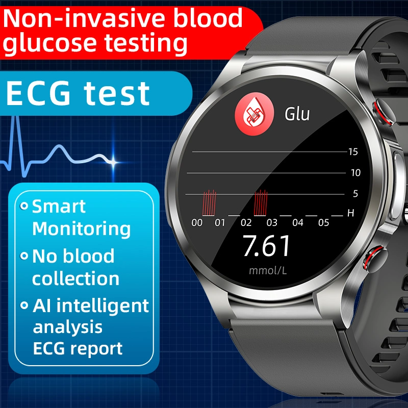 Os homens de vigilância inteligente Kronus + PPG Smartwatch ECG Botão de Rotação da freqüência cardíaca SNF Smart Assistir para Ios Android Phone