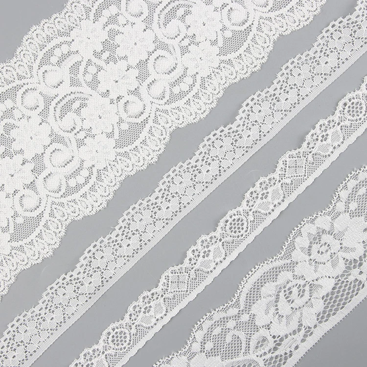 Hot Sale 10 M Handmade White Non-Elastic Nylon Lace Crochet Lace Ribbon Trimming Gift Packing Guipure Guipir Lace Trim