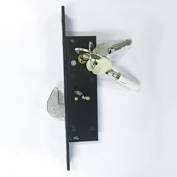 Door Lock Mortise Hook Deadbolt - Double Keyed Cylinder Set, in Aluminum for Storefront Door