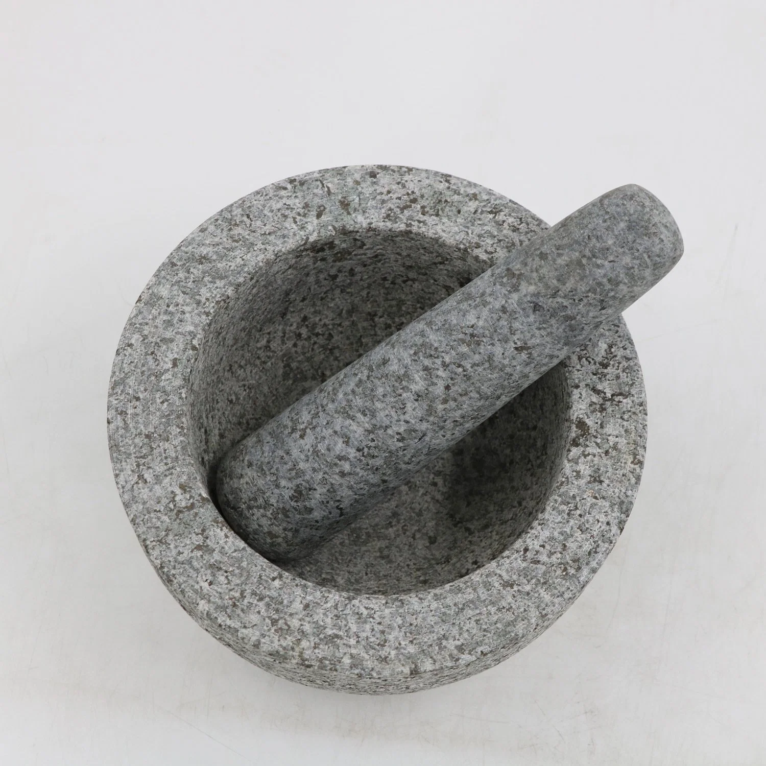 Mortero de granito sin pulir y Pestle Set Stone Grinder Bowl