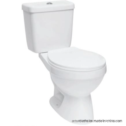 Ortonbath Eco Friendly un morceau traditionnel Siphonic toilettes avec un double système de rinçage d'action, de forme allongée bol