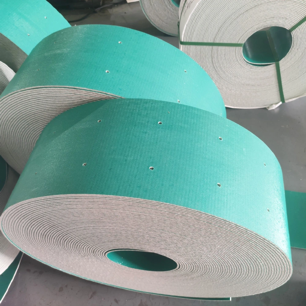 Wear-Resisting Anti-Static Industrial Black White Green PVC Elevating Conveyor Belt